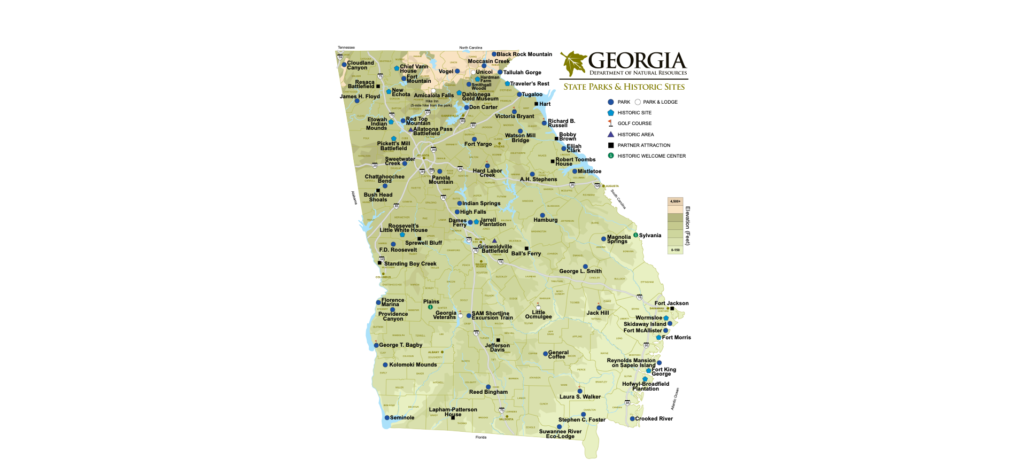 Georgia State Parks Map