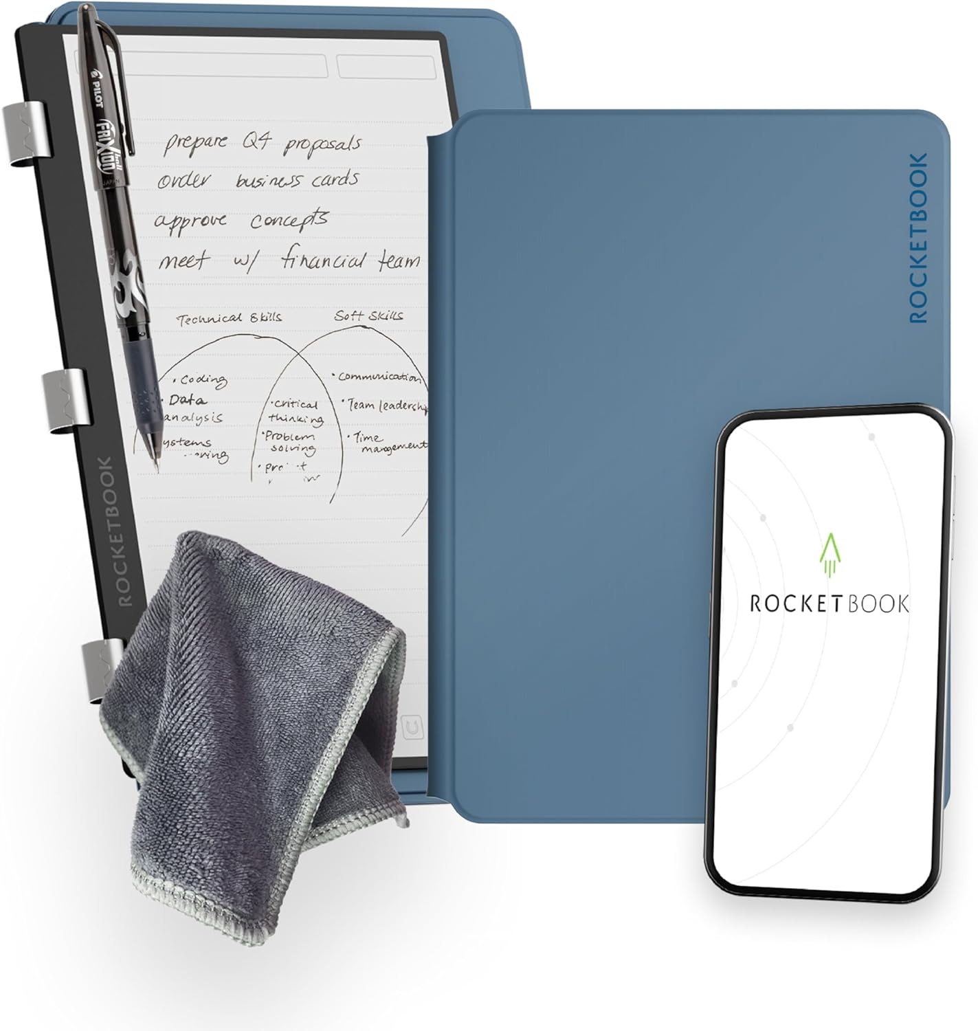Rocketbook reusable smart notebook for digital note-taking”
